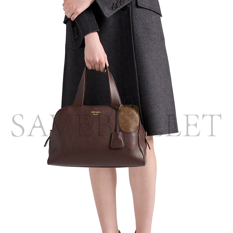 Pra*a large leather top-handle bag 1bb148 (33*22*14cm)